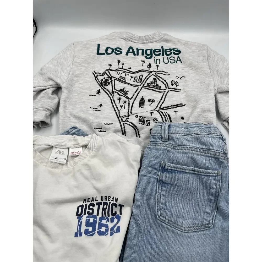 Zara Boys Jeans, Shirt, & Sweater Size 4-5